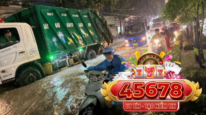 45678 giới thiệu- Nam Bộ mưa to vào chiều tối, cảnh báo ngập úng